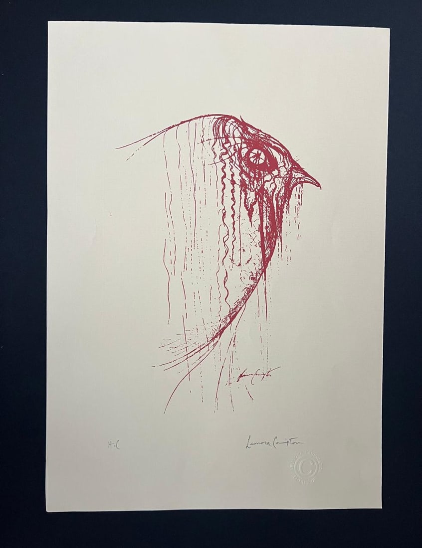 Leonora Carrington, (1917-2011) Artist signed Lithograph HC "Bird" (1 of 3)