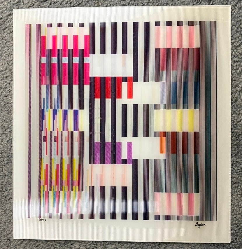 Yaacov Agam (1928-2026) - Original Agamograph - Color and Space (1 of 1)