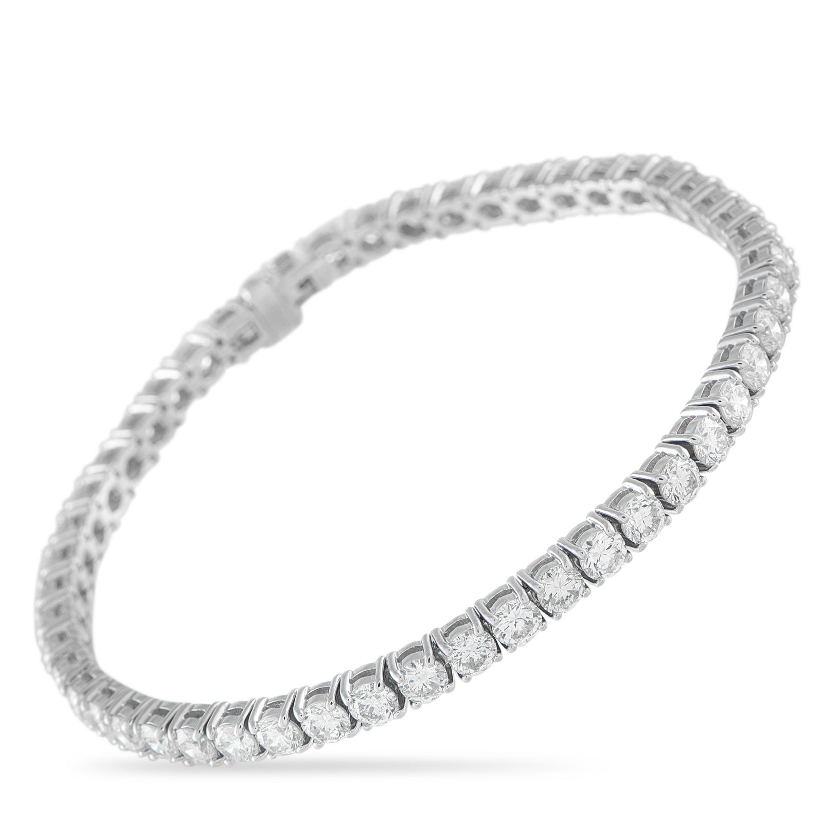 Exclusive 14K White Gold 8.0ct Diamond Tennis Bracelet (1 of 3)