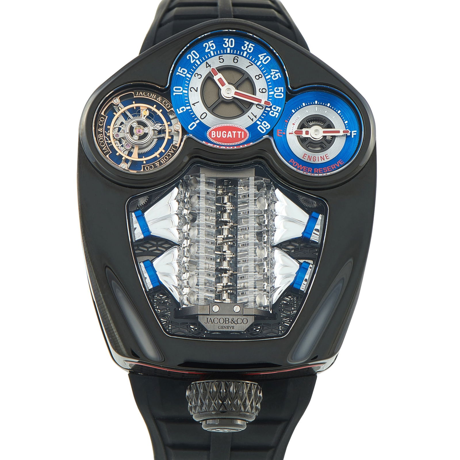 Jacob & CoJacob & Co Bugatti Tourbillon Black Titanium Watch BU300.21.AA.AA.BBRUA (1 of 5)