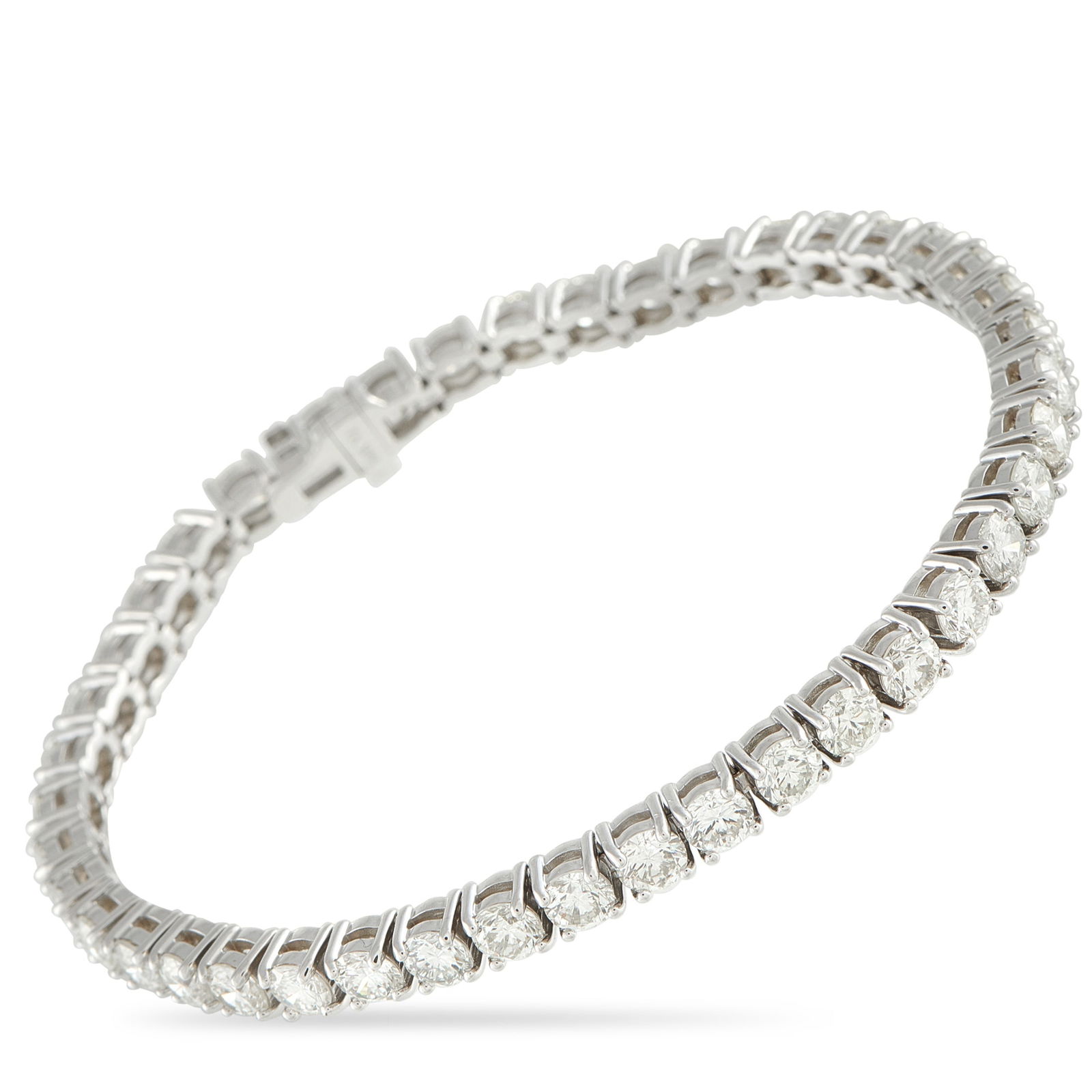 Exclusive 14K White Gold 10.50ct Diamond Tennis Bracelet (1 of 3)