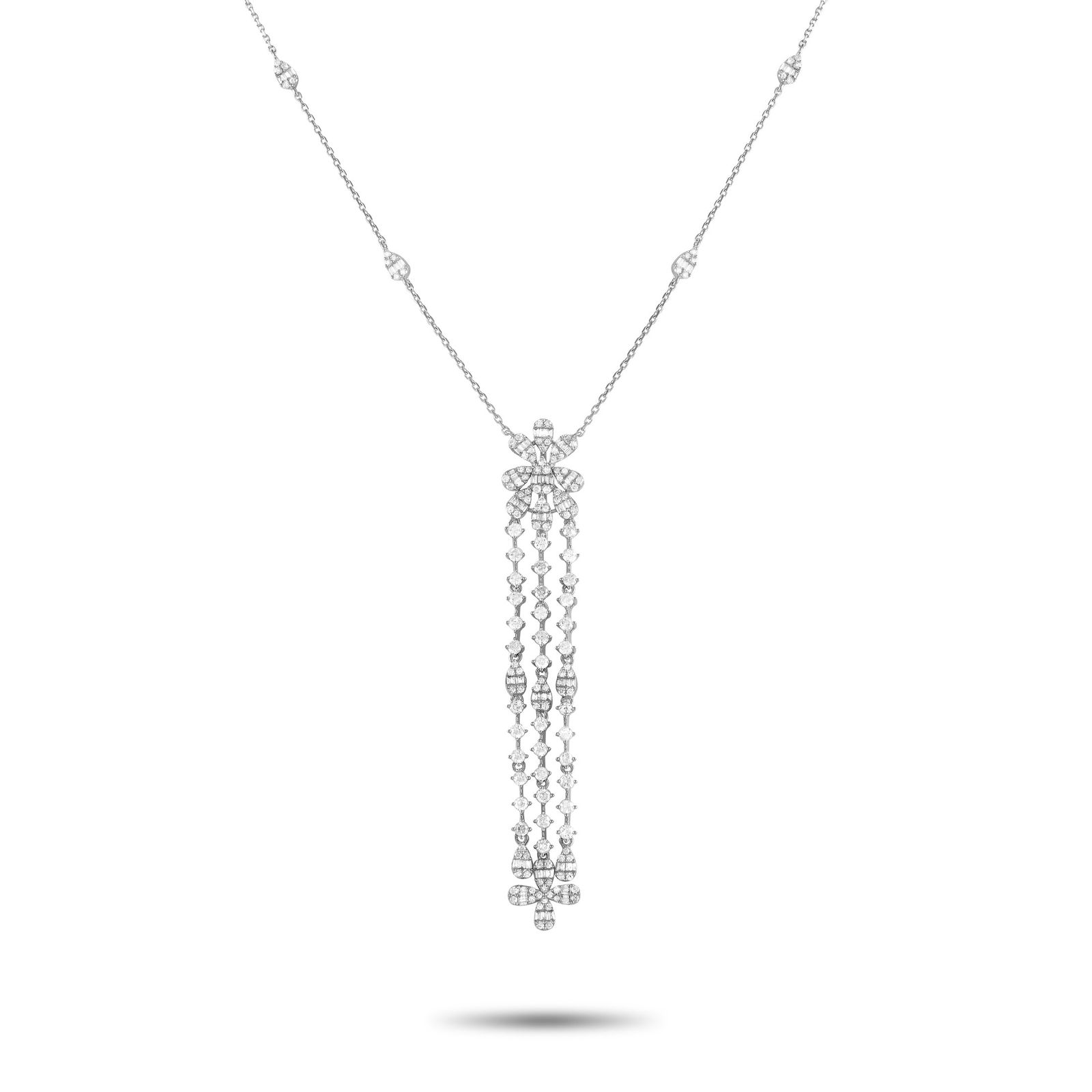 Exclusive 14K White Gold 2.0ct Diamond Necklace (1 of 4)