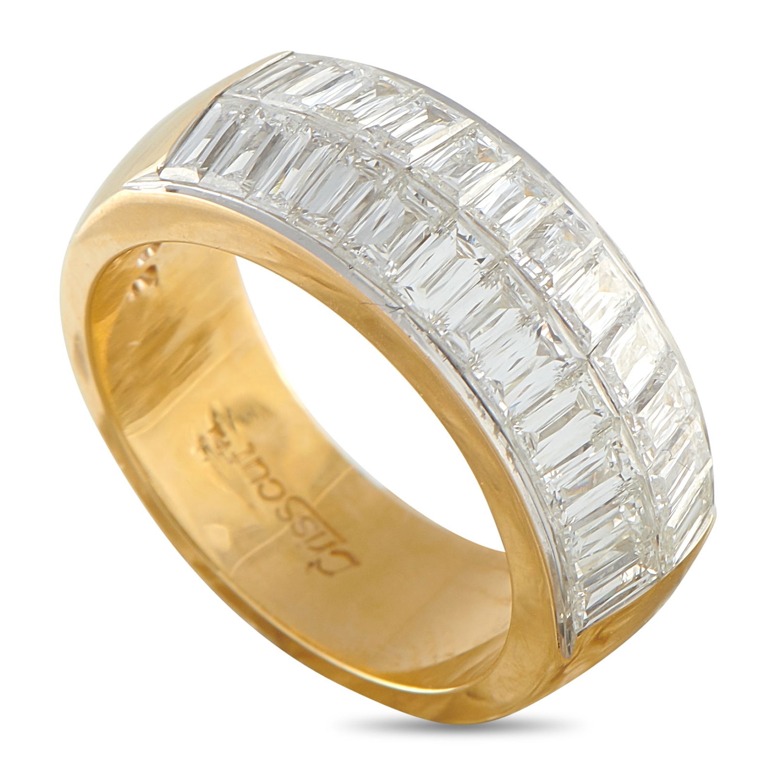 Exclusive 18K Yellow Gold 2.65ct Diamond Ring: A dazzling array of Diamonds totaling 2.65 carats make this luxury ring incredibly impressive. Simple enough for everyday wear but impressive enough for special occasions, this piece’s 18K Yellow Go