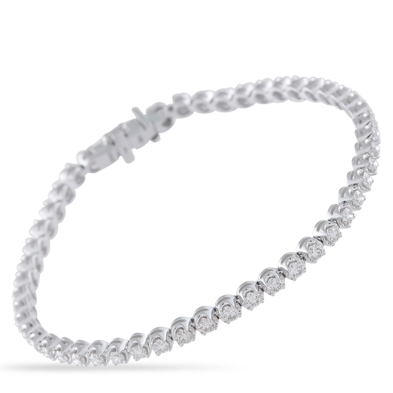 Exclusive 14K White Gold 2.55ct Diamond Tennis Bracelet: Day or night, this tennis bracelet adapts to any look. It’s fashioned in 14K white gold and carries a total of 2.55 carats of diamonds, each set to catch light from every angle. The generous carat w