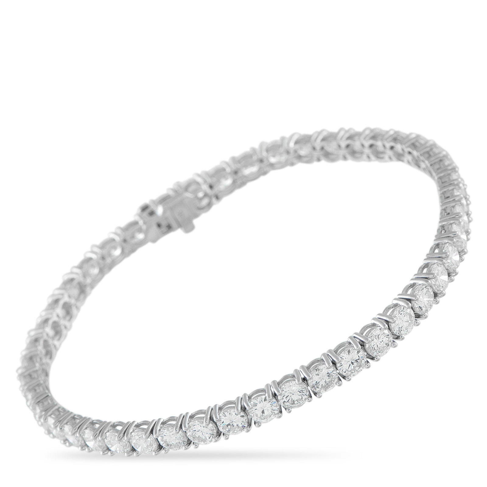 Exclusive 14K White Gold 8.30ct Diamond Tennis Bracelet: Diamonds with a total weight of 8.30 carats make this tennis bracelet simply stunning. A classic piece that will never go out of style, it’s set in 14K White Gold and measures 6.75” long.