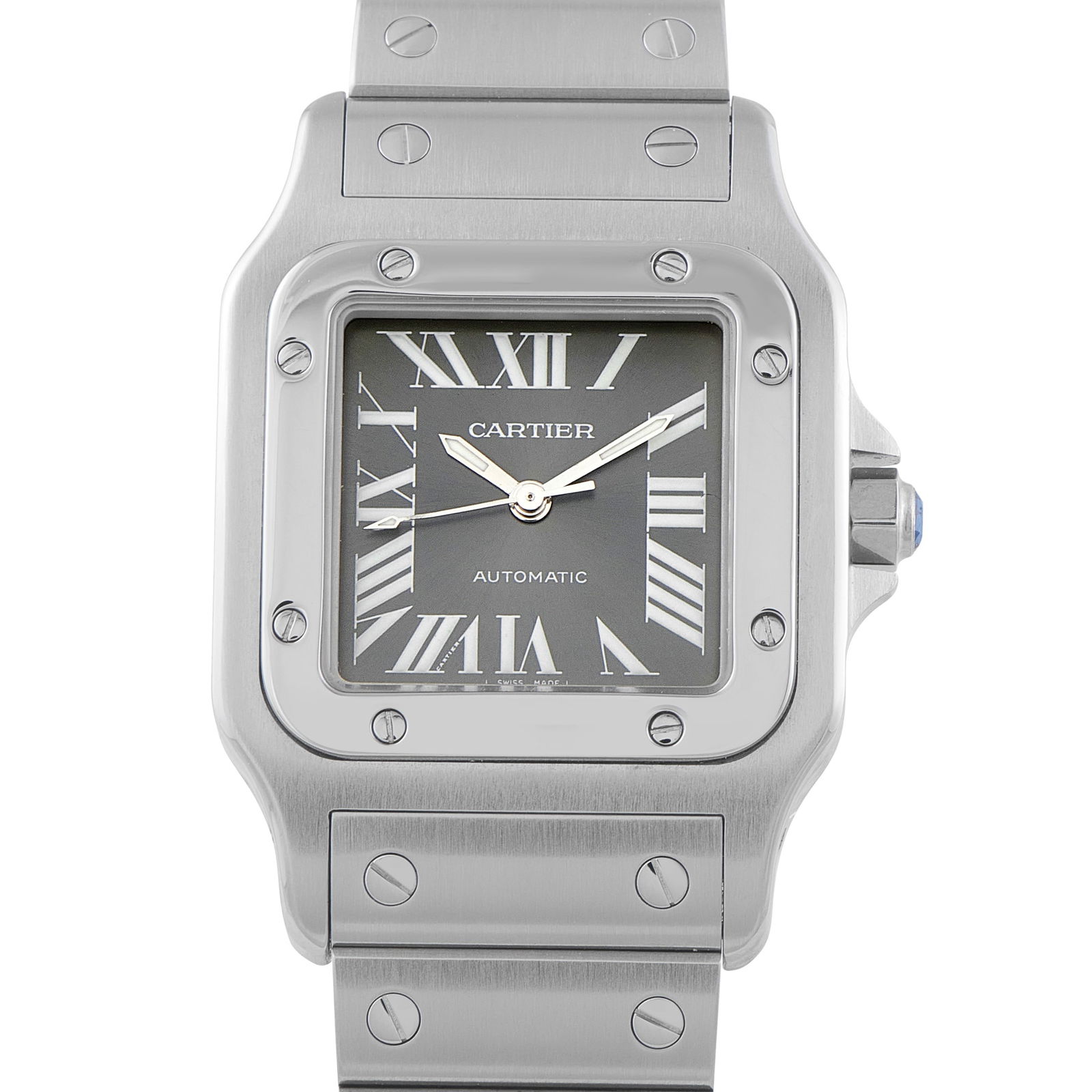 Cartier Santos Galbée Anthracite Dial Limited Edition Steel Watch 2319: This iteration of the Santos Galbée occupies a distinct place in the ref. 2319 lineage, having appeared as a limited release during the SIHH 2002, with a production capped at only 2,000 pieces and a