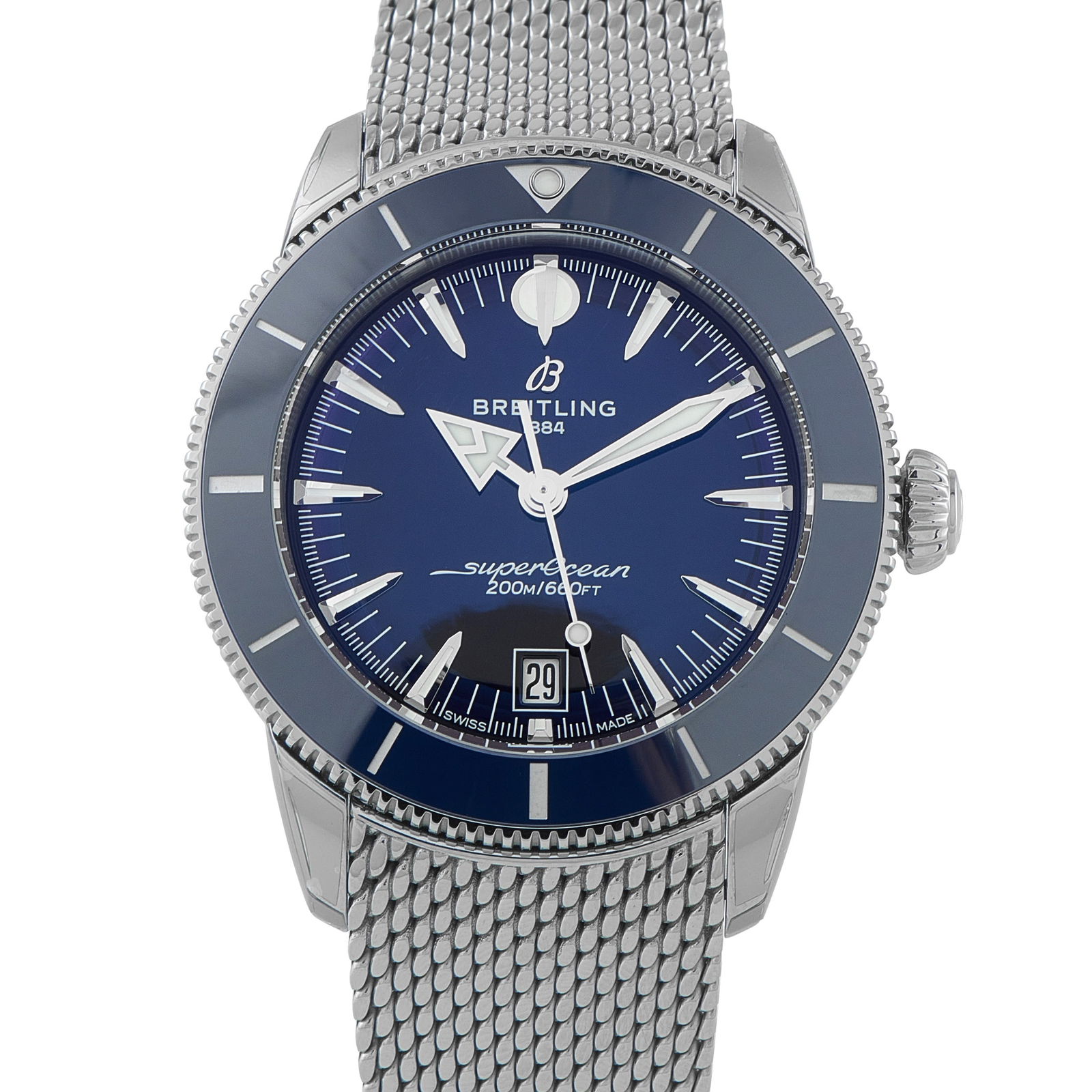 Breitling Superocean Heritage B31 Automatic Steel Watch AB3111161C1A1: Built for sustained use in and around water, this Breitling Superocean Heritage B31 Automatic ref. AB3111161C1A1 supports long wear and environments that demand reliability. A steel case and screw-dow