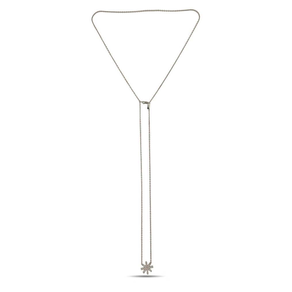 Other brand - 3 piece jewellery set - HAMI - 18 kt. Exclusive 18K White Gold 1.31ct Diamond Star: Exclusive 18K White Gold 1.31ct Diamond Star Necklace & Earring SetThis refined set features a radiant star-inspired design crafted in 18 karat white gold, with each piece showcasing elongated points