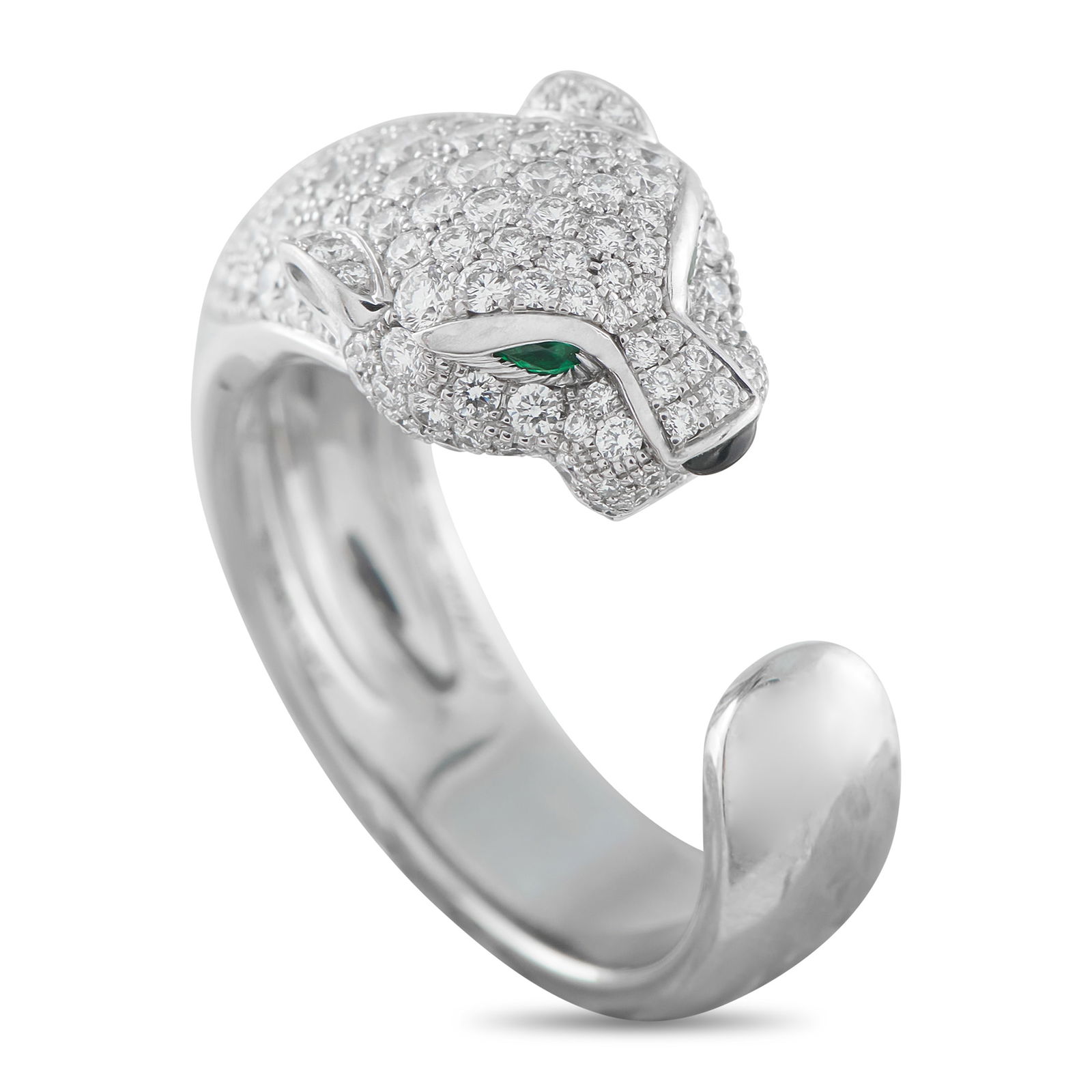 Cartier Panthere 18K White Gold Diamond Ring (1 of 6)
