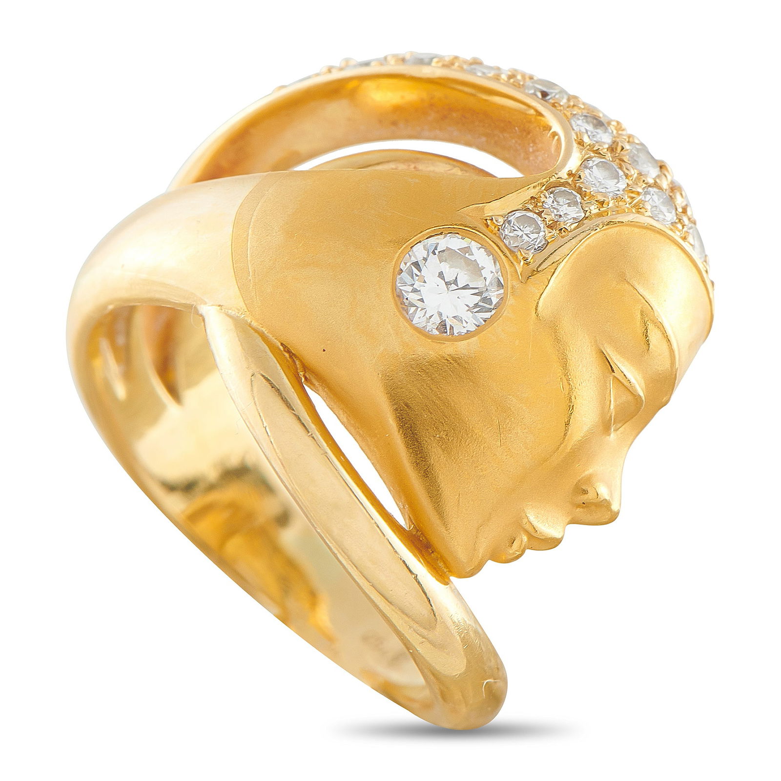 Carrera y Carrera 18K Yellow Gold Diamond Ring (1 of 5)