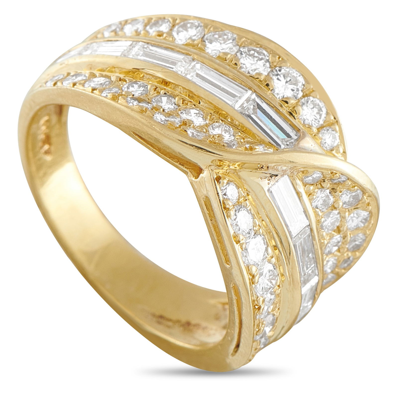 Exclusive 18K Yellow Gold 1.45ct Diamond Ring (1 of 4)