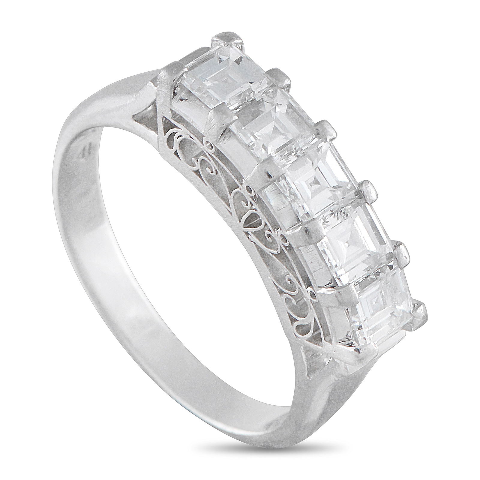 Exclusive Platinum 1.51ct Diamond Five-Stone Ring (1 of 4)