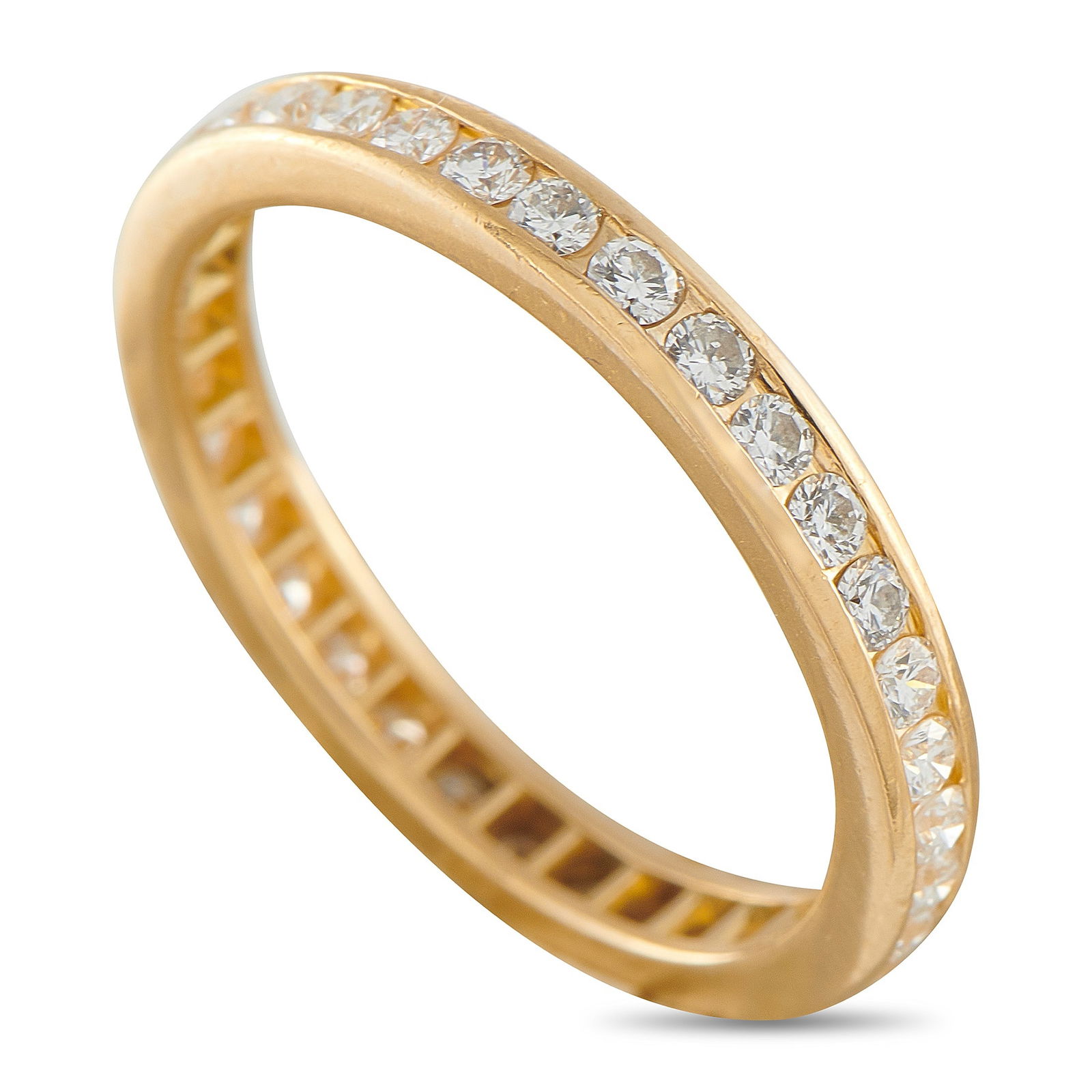 Exclusive 18K Yellow Gold 0.65ct Diamond Eternity Band (1 of 4)