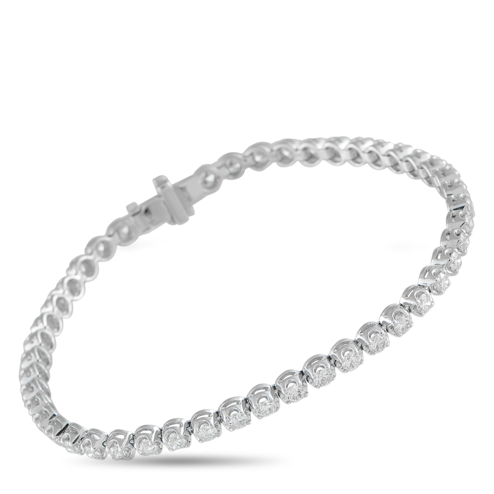 Exclusive 14K White Gold 3.20ct Diamond Bracelet (1 of 3)