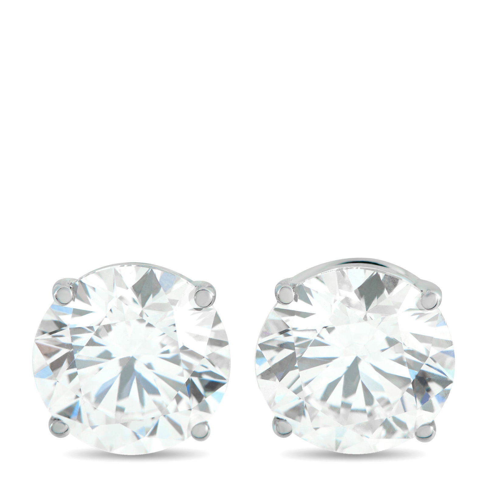 Exclusive 14K White Gold 4.61ct Lab-Grown Diamond Stud Earrings (1 of 5)
