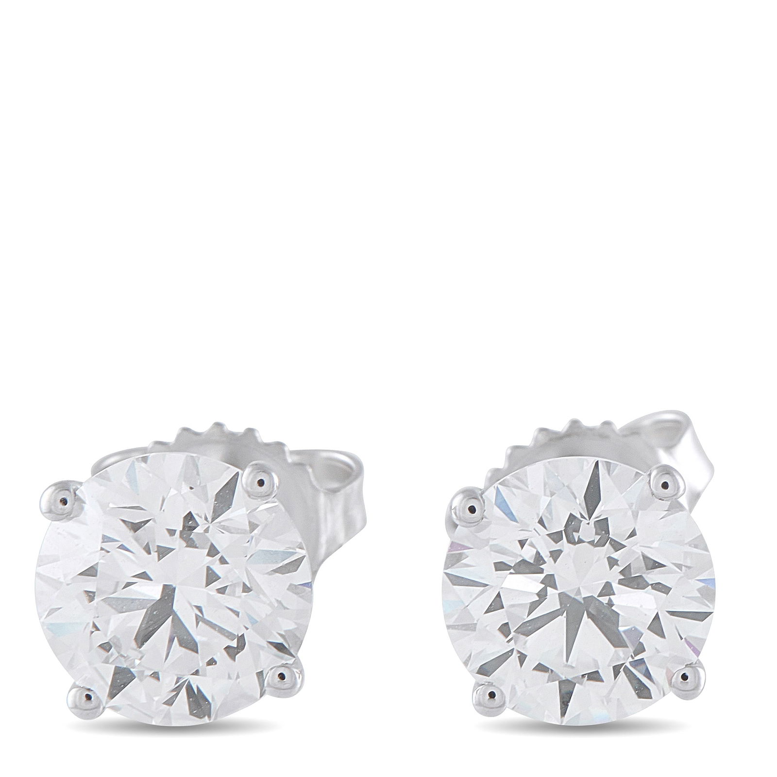 Exclusive 14K White Gold 3.62ct Lab-Grown Diamond Stud Earrings (1 of 3)