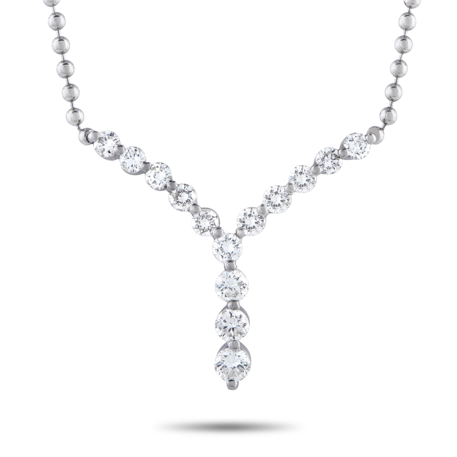 Exclusive Platinum 0.74ct Diamond Necklace (1 of 4)