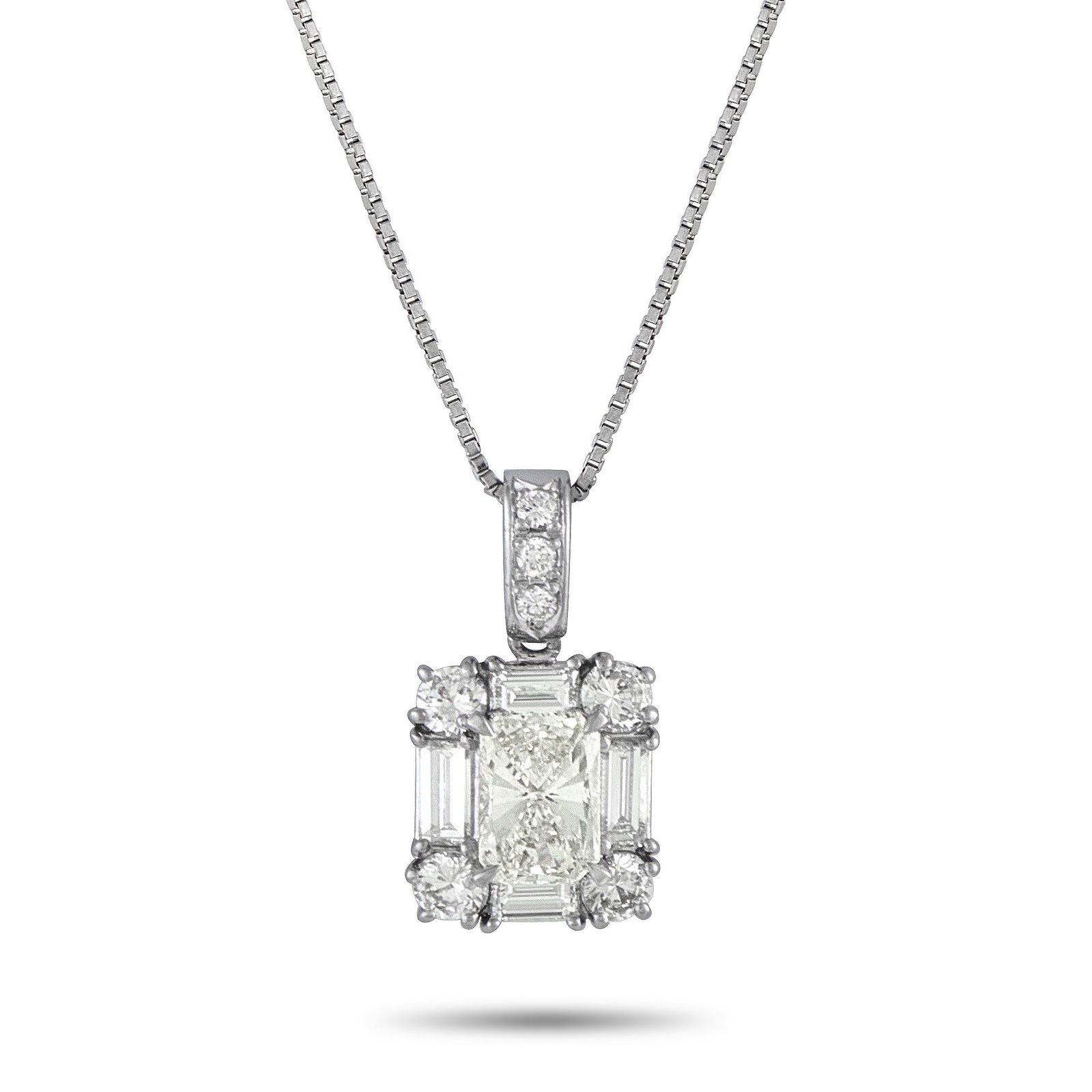 Exclusive Platinum 2.0ct Diamond Pendant (1 of 4)