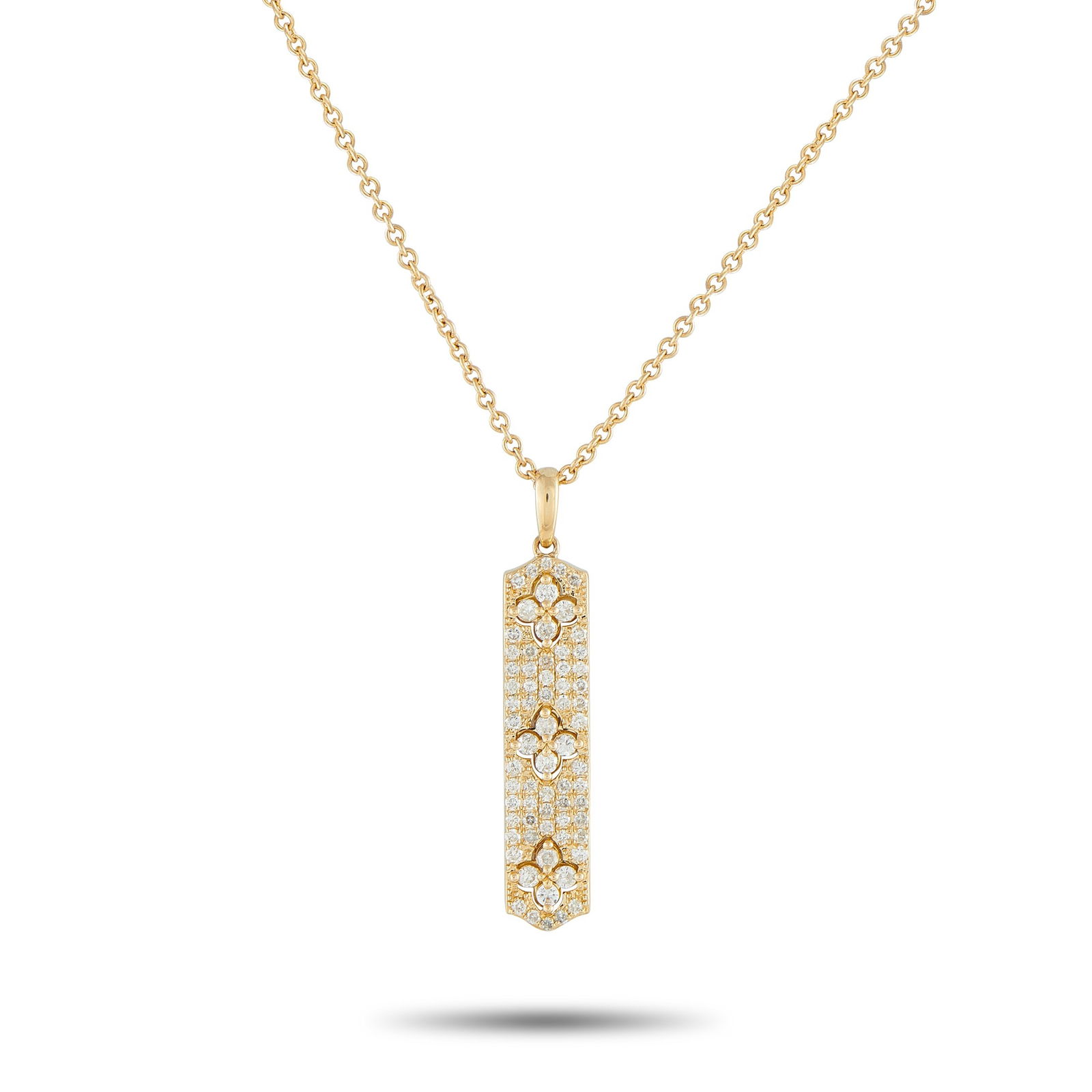 Exclusive 14K Yellow Gold 0.70ct Diamond Pendant (1 of 4)