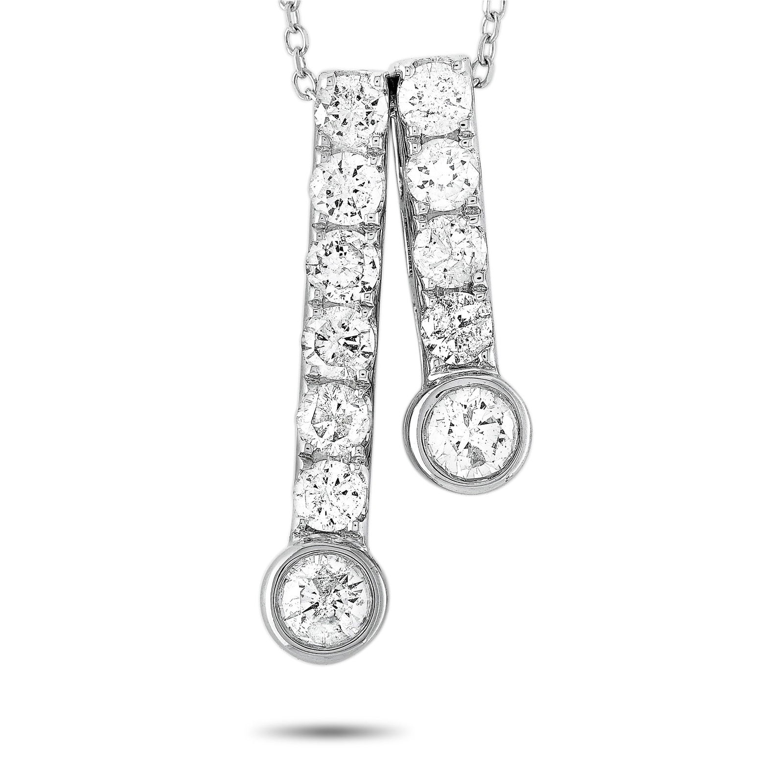Exclusive 14K White Gold 1.0ct Diamond Necklace (1 of 4)