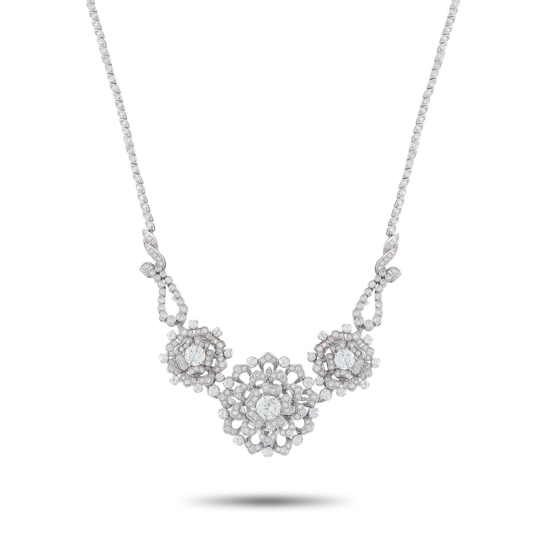 Platinum 10.70ct Diamond Necklace (1 of 3)