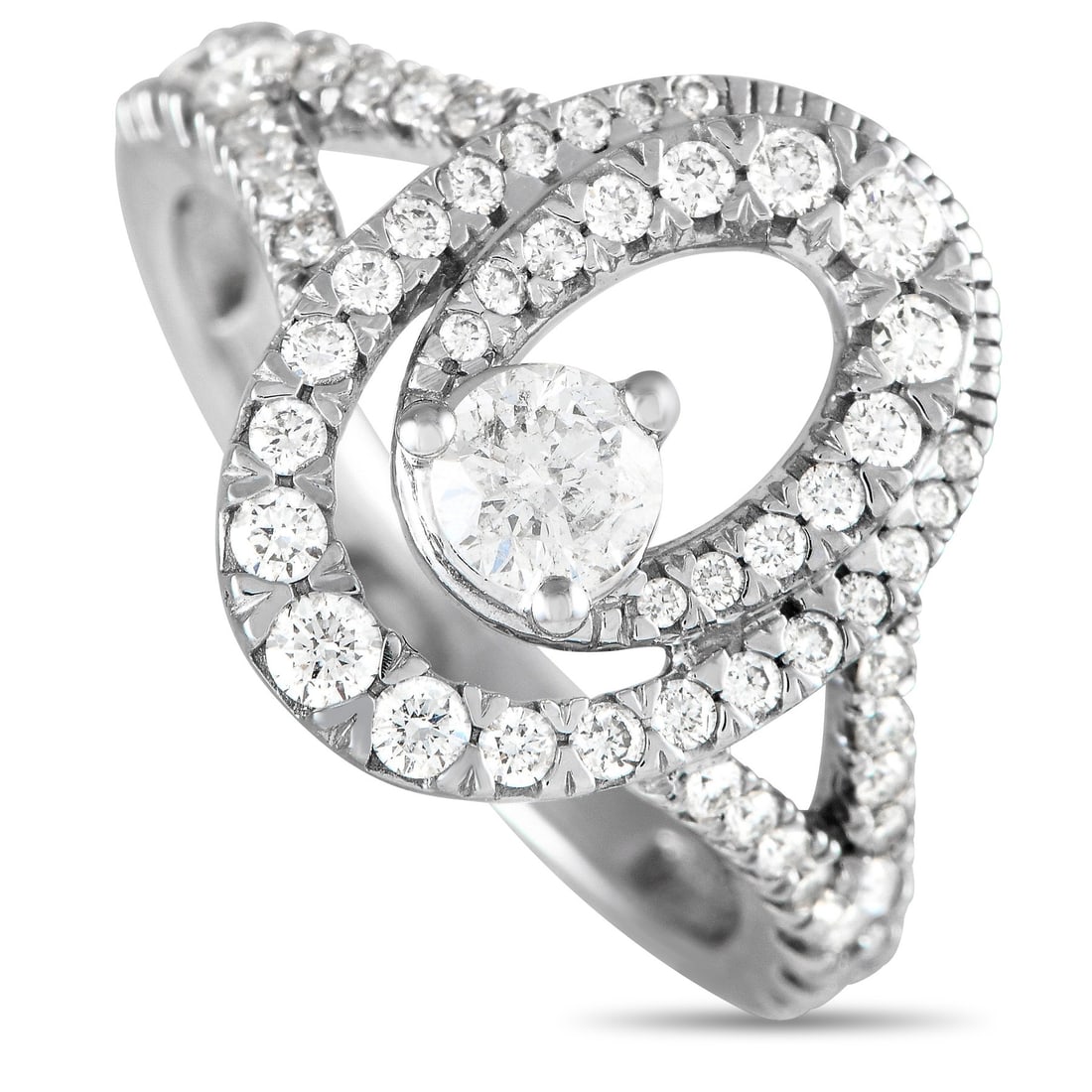 14K White Gold 1.0ct Diamond Ring (1 of 5)