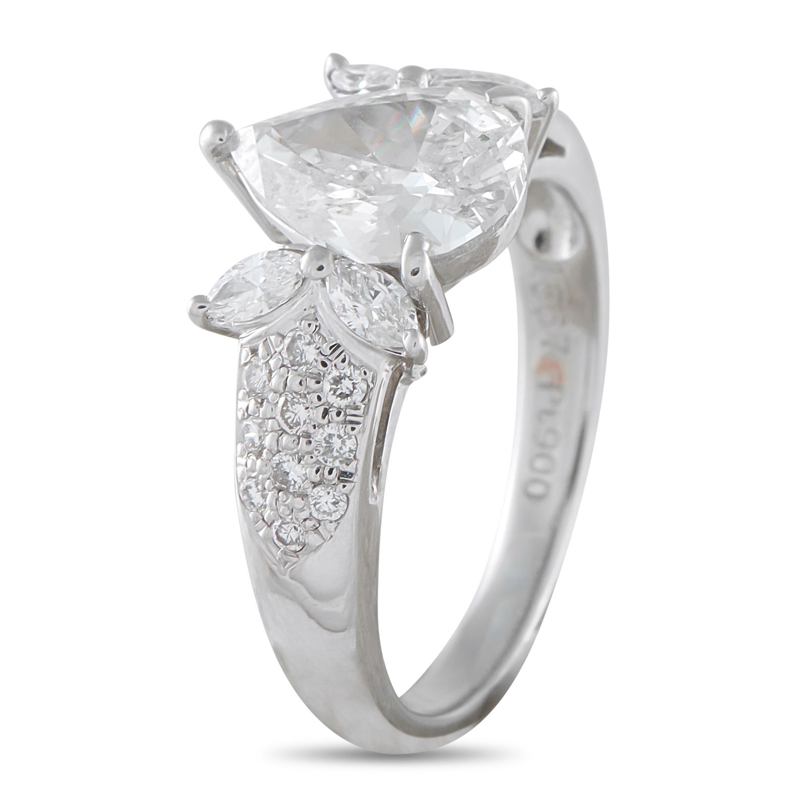 Platinum 2.01ct Diamond Ring - 2
