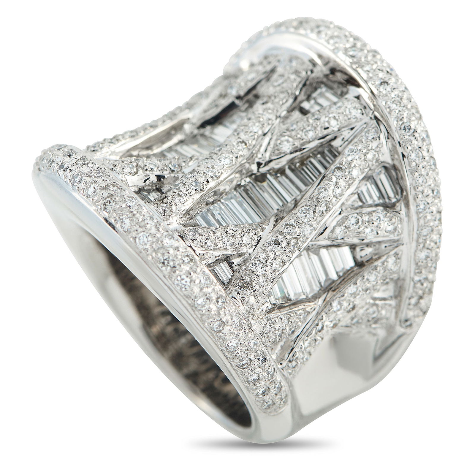 18K White Gold 5.0ct Diamond Ring (1 of 4)