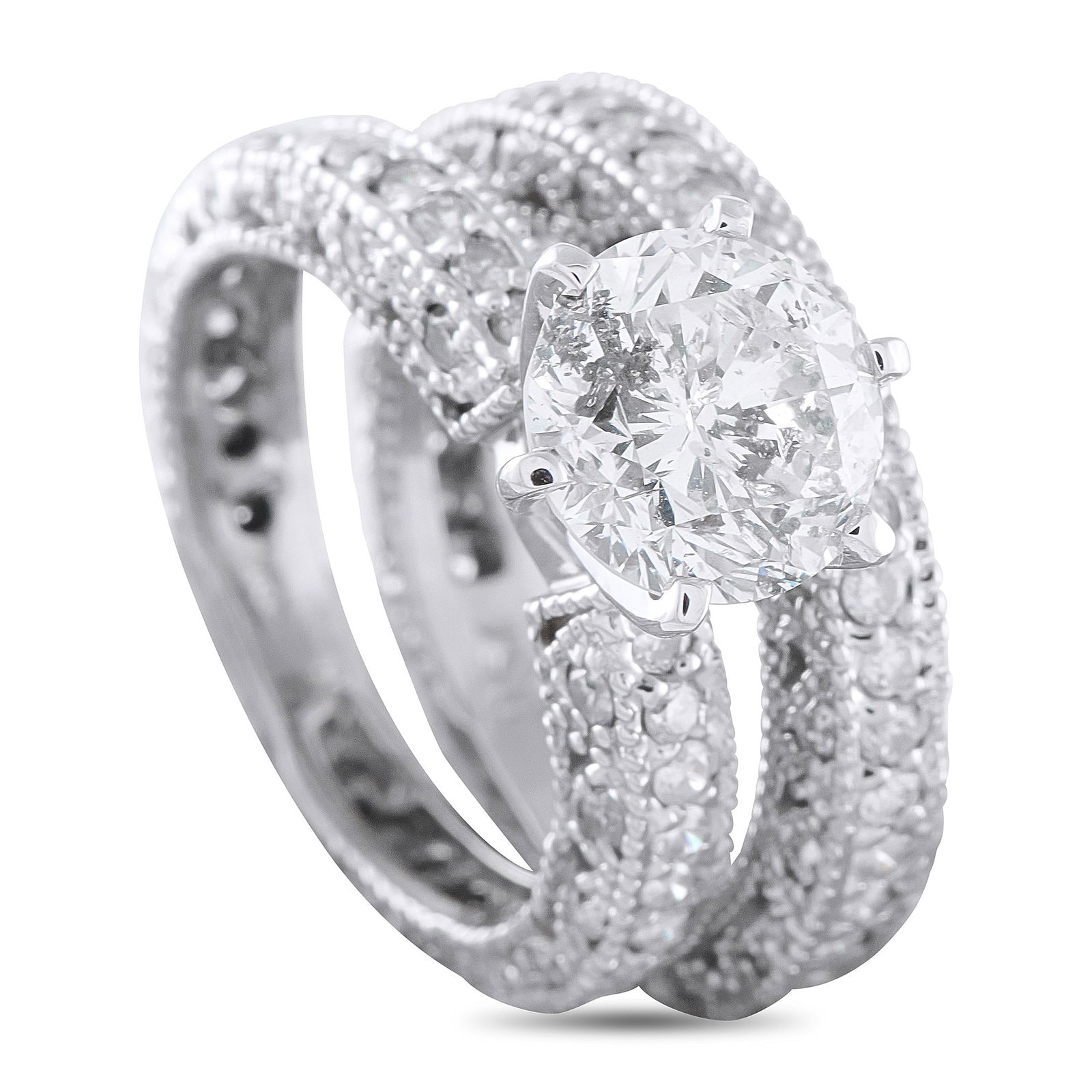 Exclusive 14K White Gold 4.60ct Diamond Ring (1 of 3)