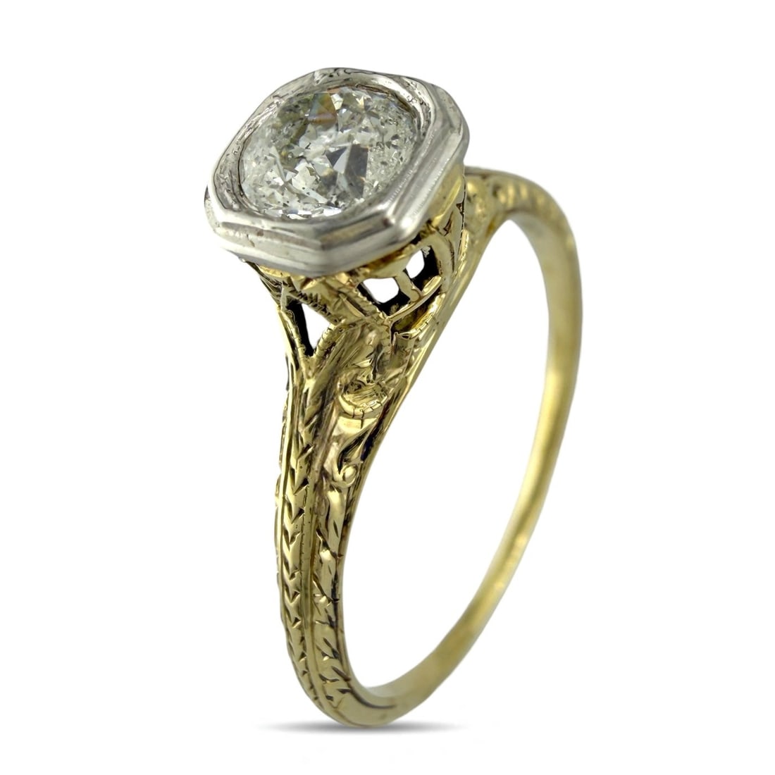 14 kt. Yellow gold, Exclusive 14K Yellow Gold 0.50ct Diamond 0.50ct. tw. Diamond (Natural) (1 of 7)