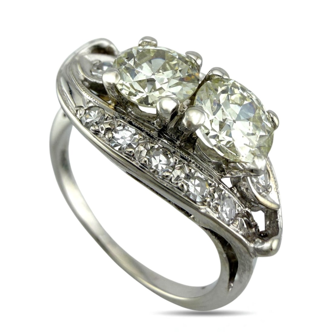 14 kt. Exclusive 14K White Gold & 0.70ct Diamond Ring, White gold - 0.70ct. tw. Diamond (1 of 7)