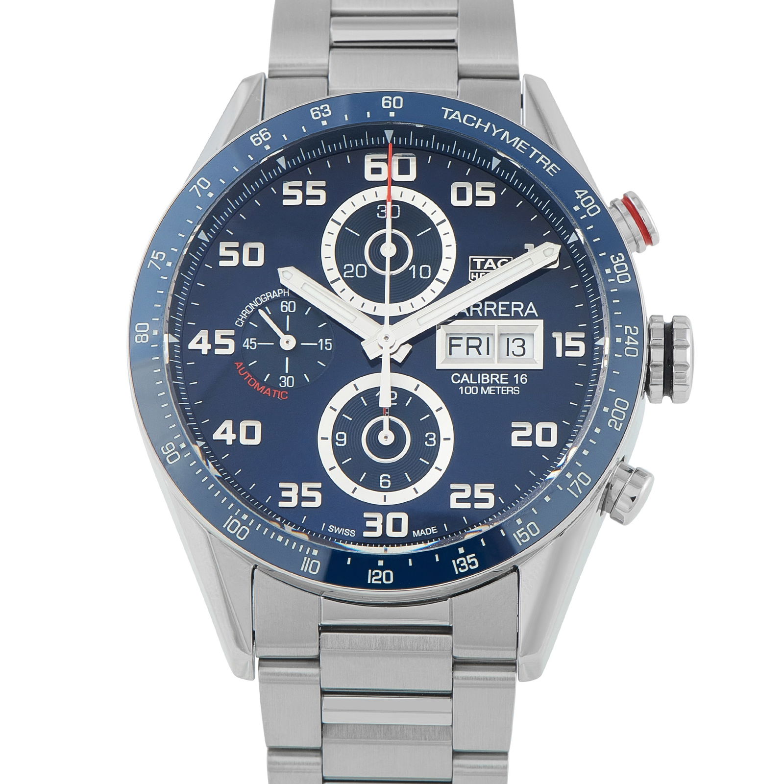 Tag Heuer Carrera Steel Watch CV2A1V.BA0738: With its production cycle complete, the Carrera ref.CV2A1V.BA0738 has transitioned into a sought-after milestone within TAG Heuer’s automotive lineage. Its 43mm steel case houses a blue dial,