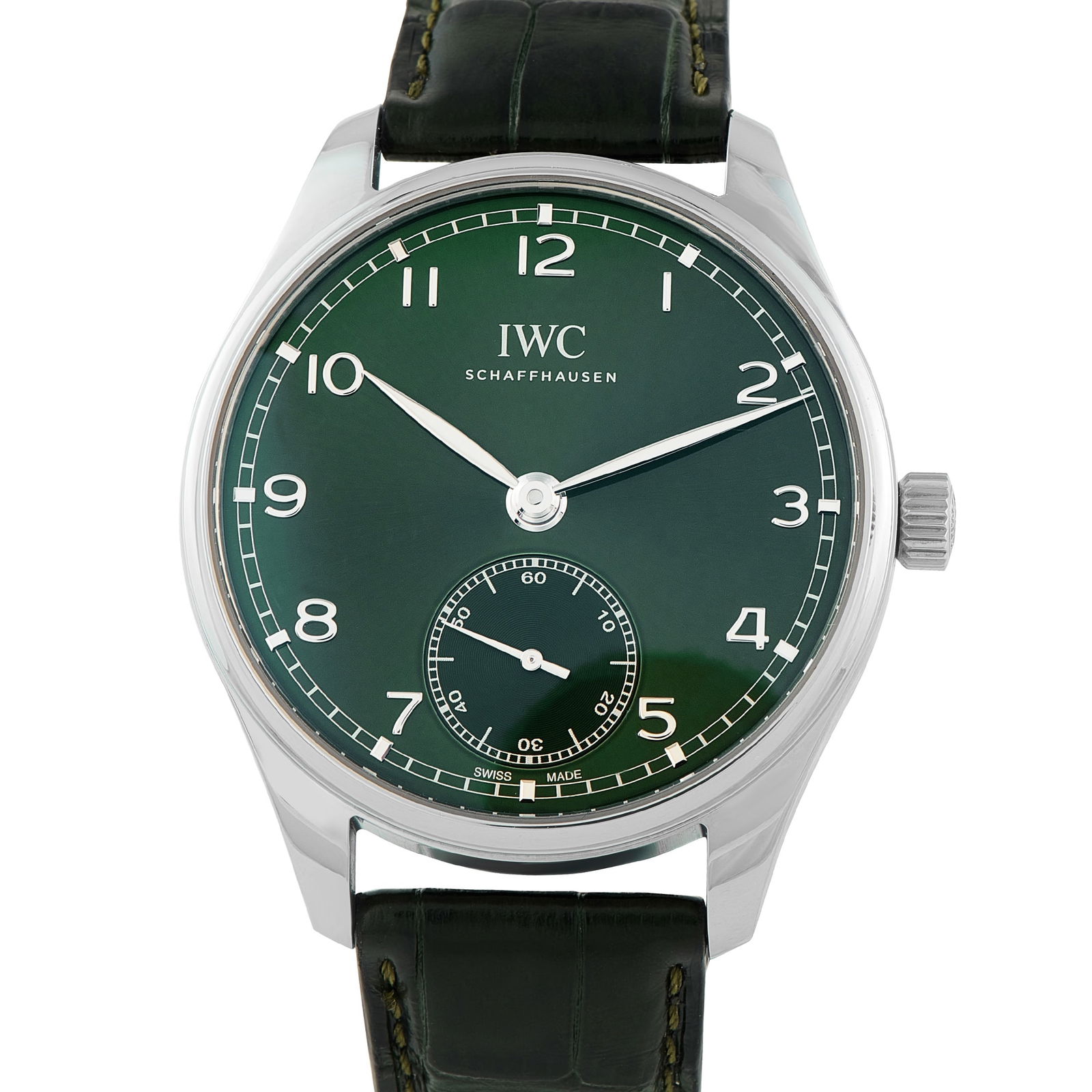 IWC Portugieser Automatic 40 Green Dial Steel Watch IW358310 (1 of 5)