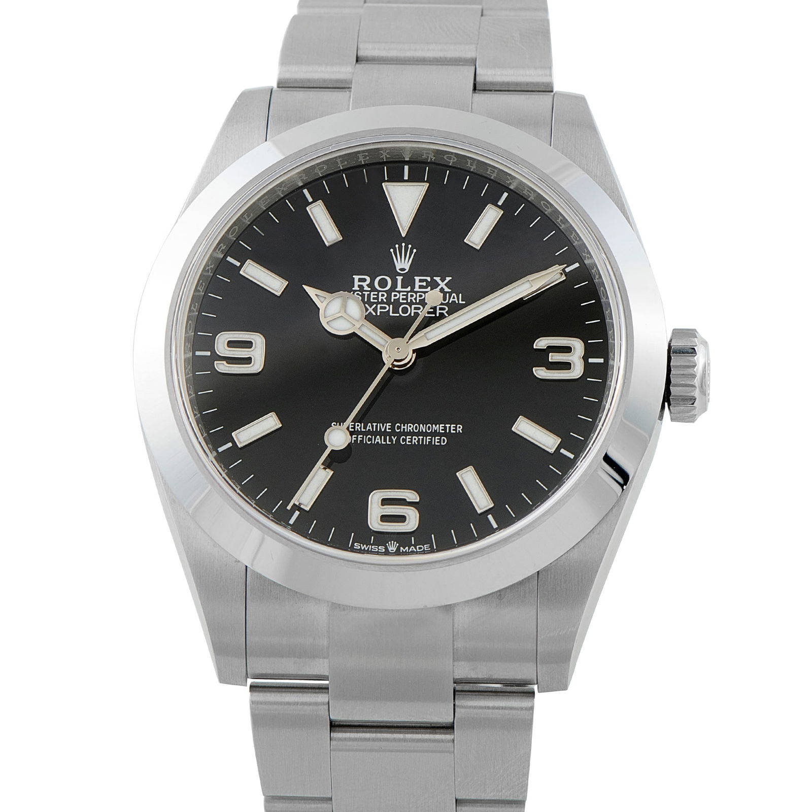 Rolex Explorer 40 Black Dial Steel Watch 224270: Direct and capable, the Rolex ref. 224270 is the Explorer refined for today. At 40mm, the Oystersteel case gives it added presence without straying from its tool-watch mandate. The black dial remains