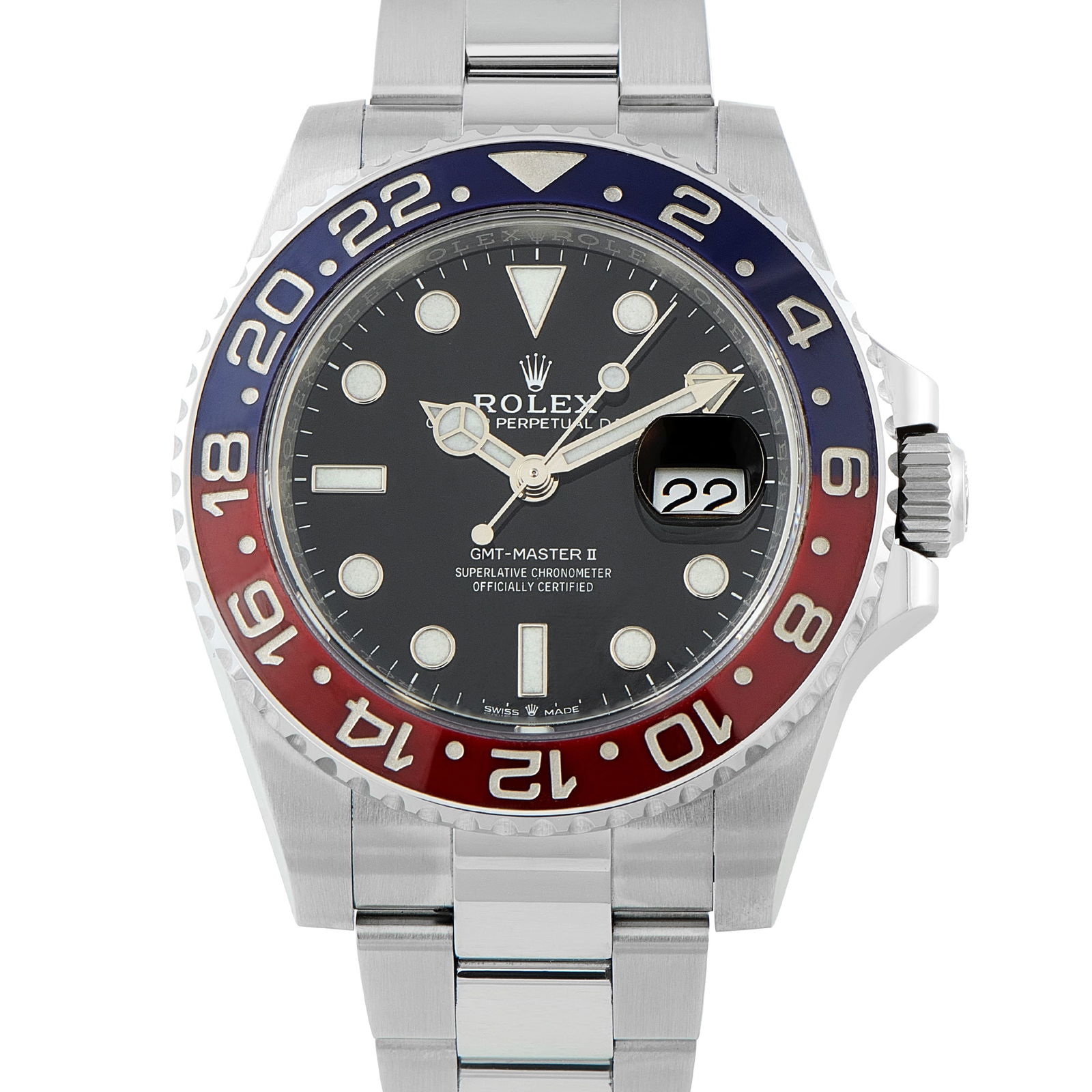 Rolex GMT-Master II Pepsi Steel Oyster Watch 126710BLRO (1 of 5)