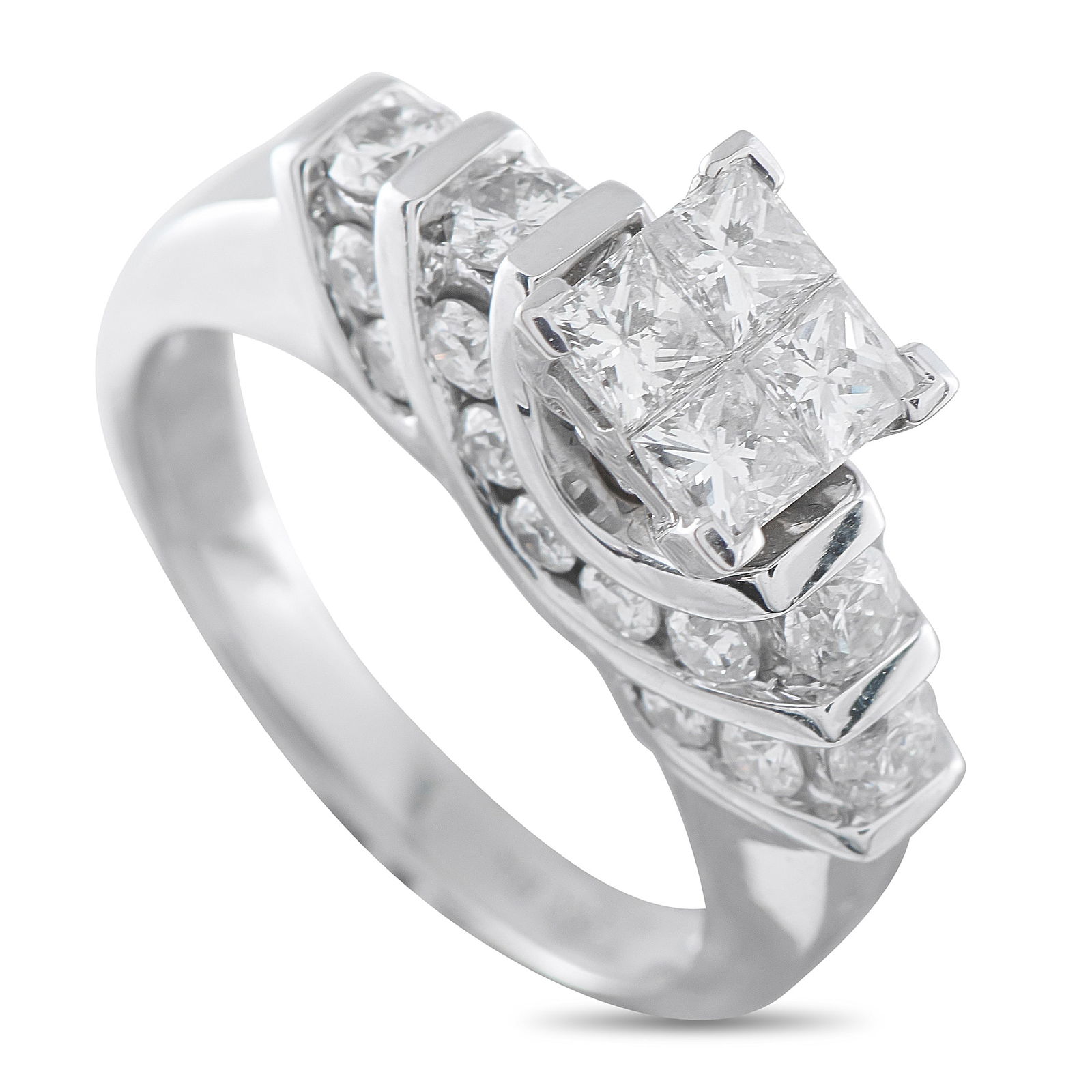 14K White Gold 1.84ct Diamond Ring (1 of 4)
