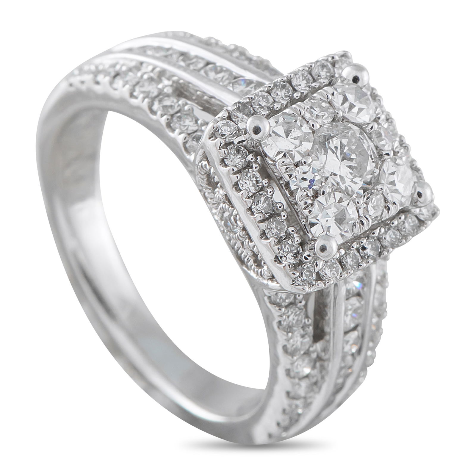 14K White Gold 1.30ct Diamond Ring (1 of 4)