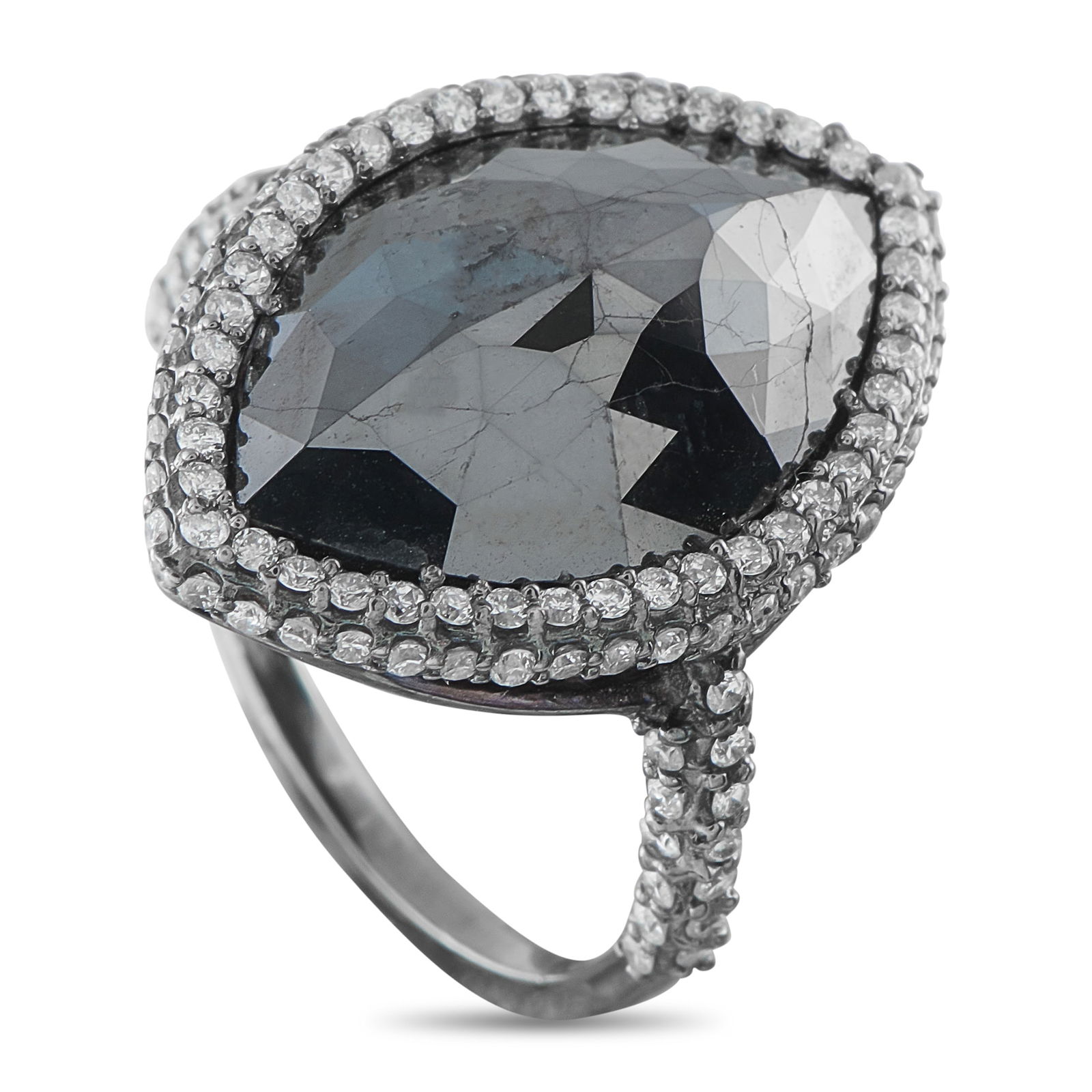 18K White Gold 11.03ct Diamond Ring (1 of 3)