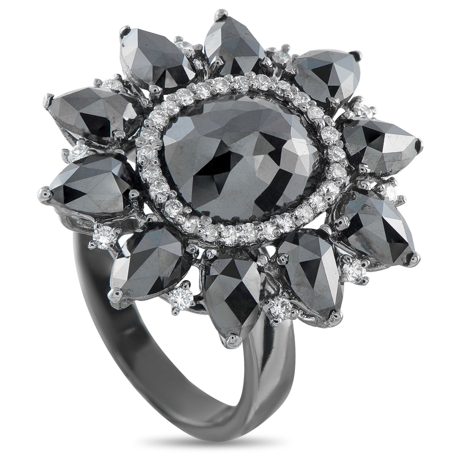 18K White Gold 7.61ct Diamond Ring (1 of 3)