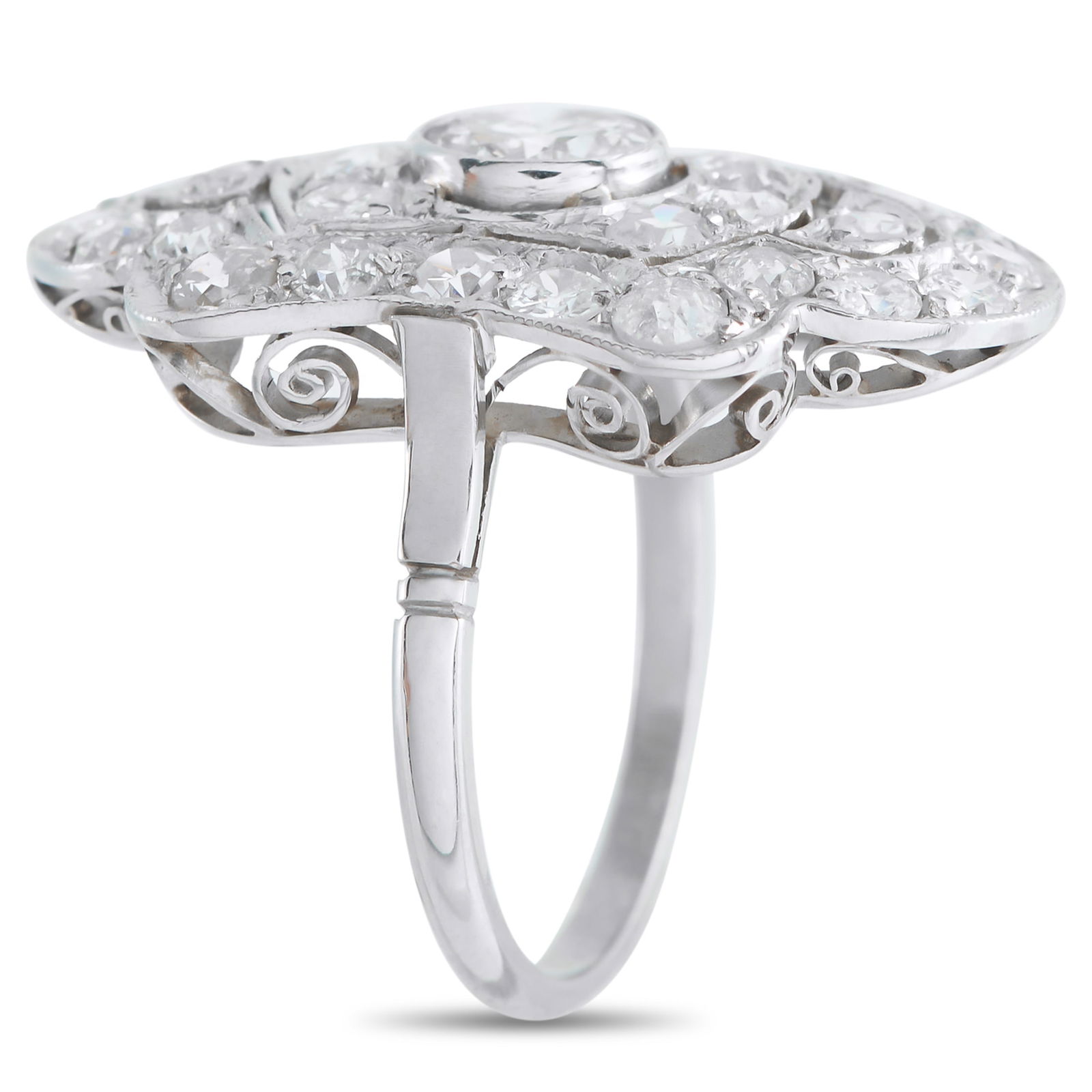 Platinum 2.30ct Diamond Ring - 2