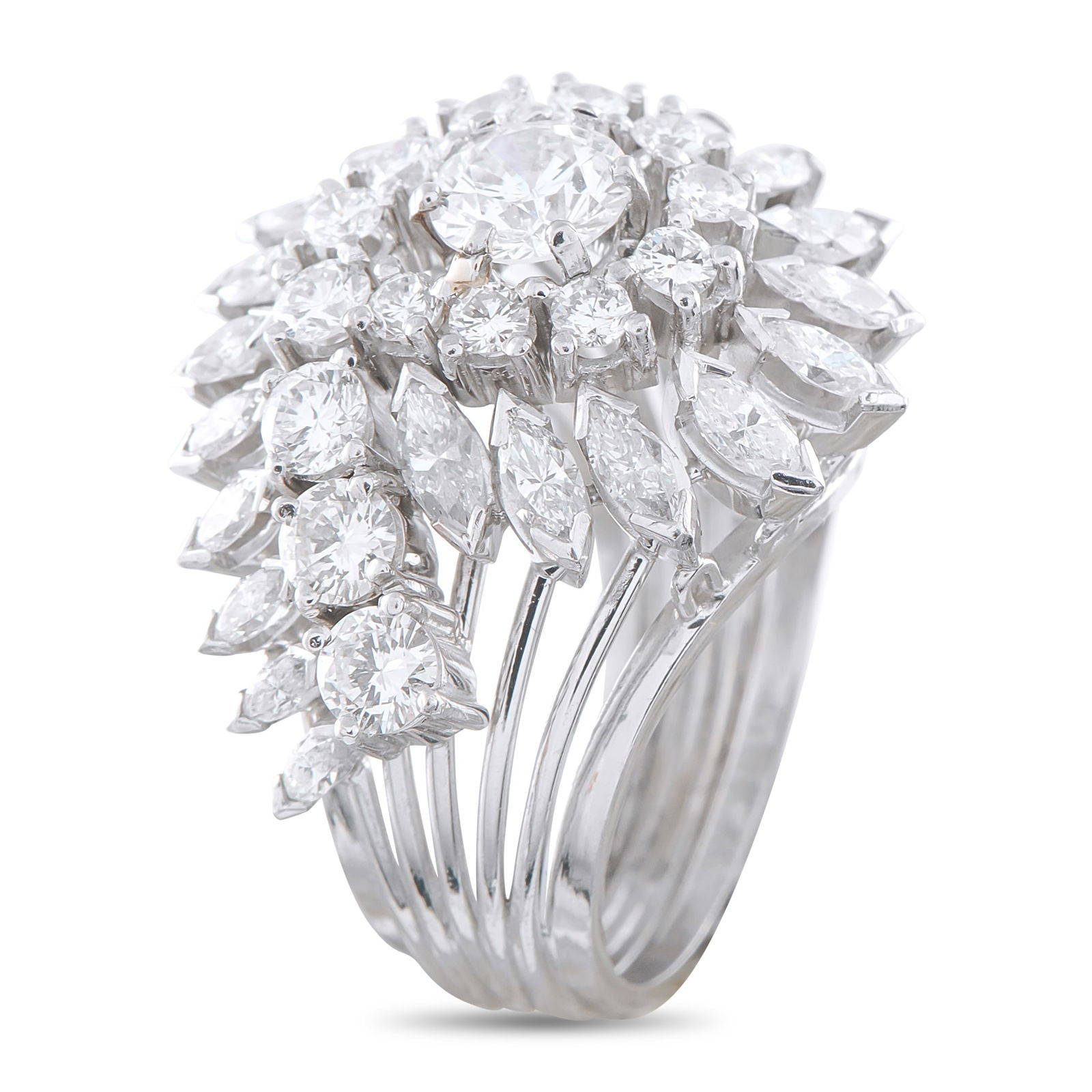 Platinum 3.60ct Diamond Ring - 2