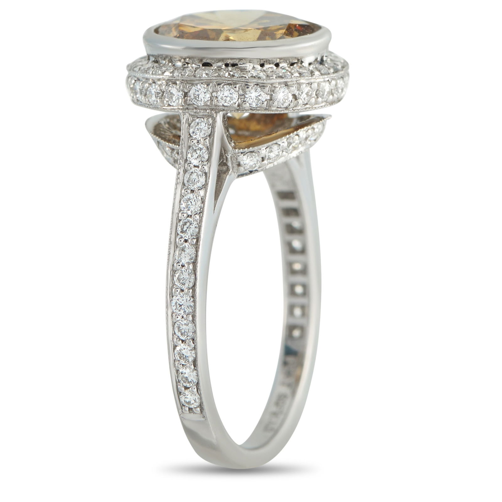 Platinum 3.65ct Diamond Ring - 2