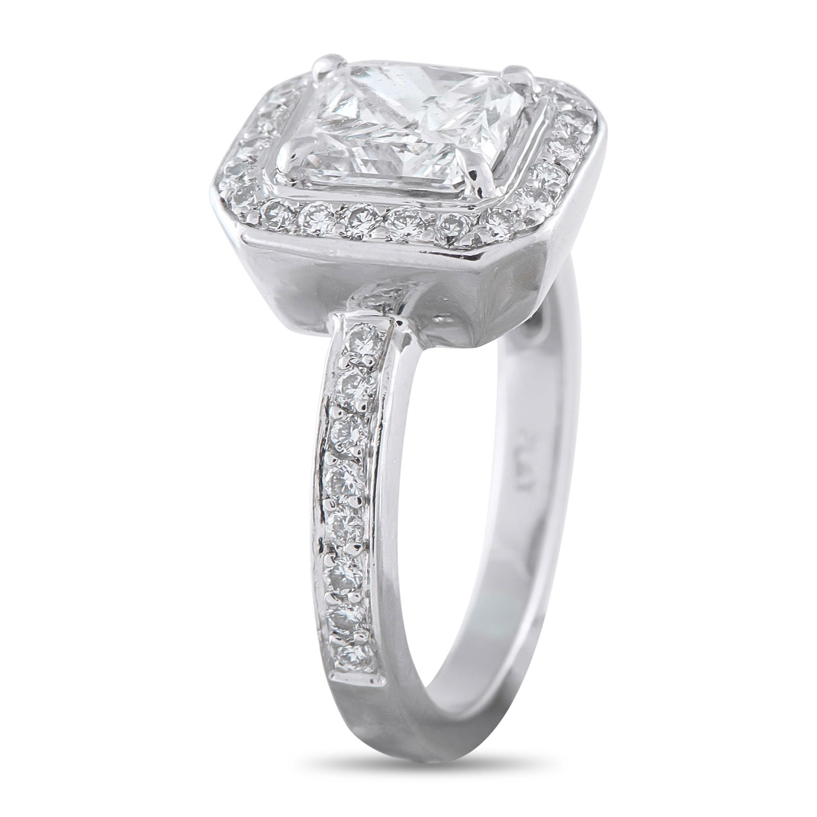 Platinum 2.18ct Diamond Ring - 2