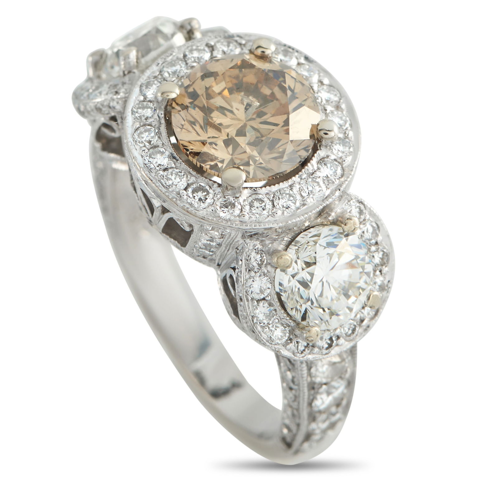 18K White Gold 4.51ct Diamond Ring (1 of 3)