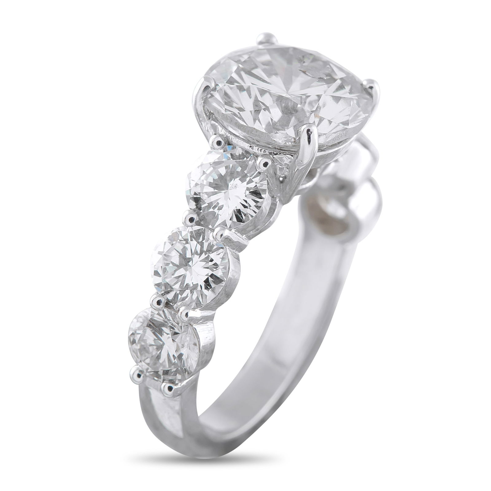 Platinum 5.79ct Diamond Ring - 2