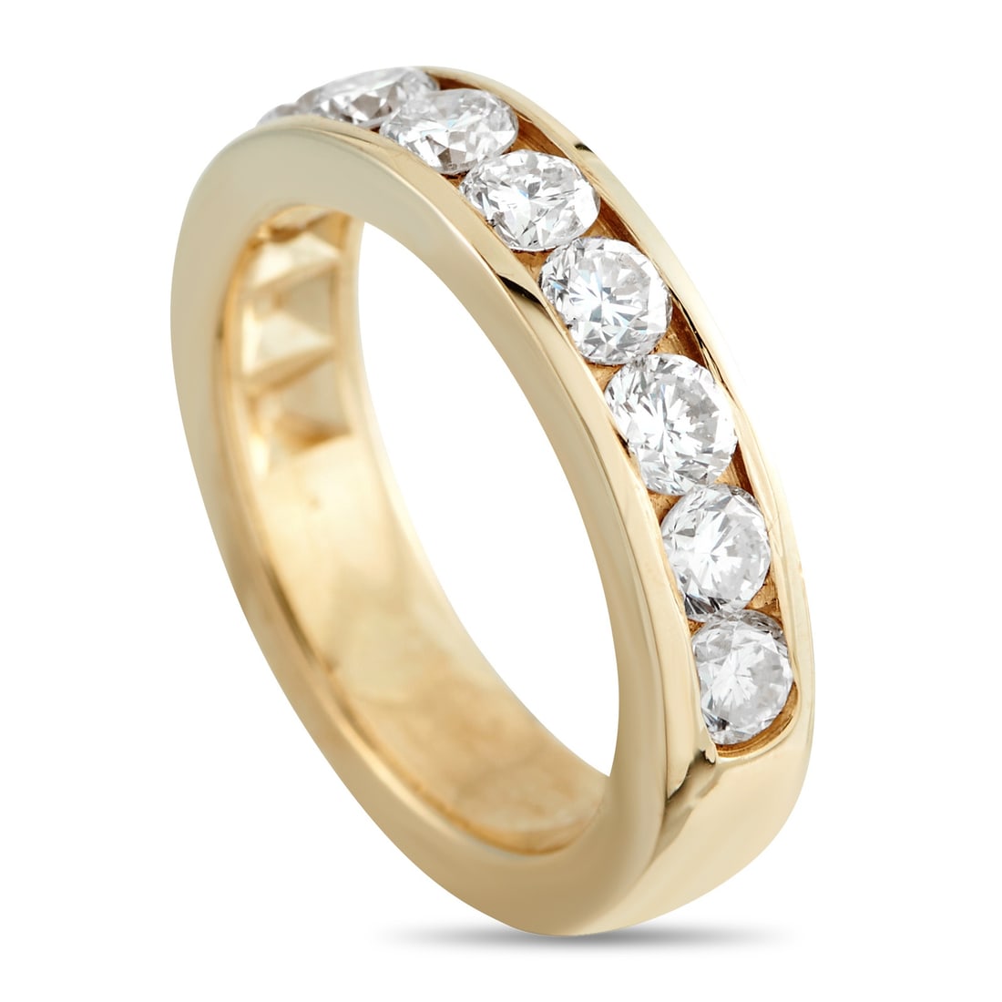 14K Yellow Gold 1.0ct Diamond Half-Eternity Band (1 of 3)