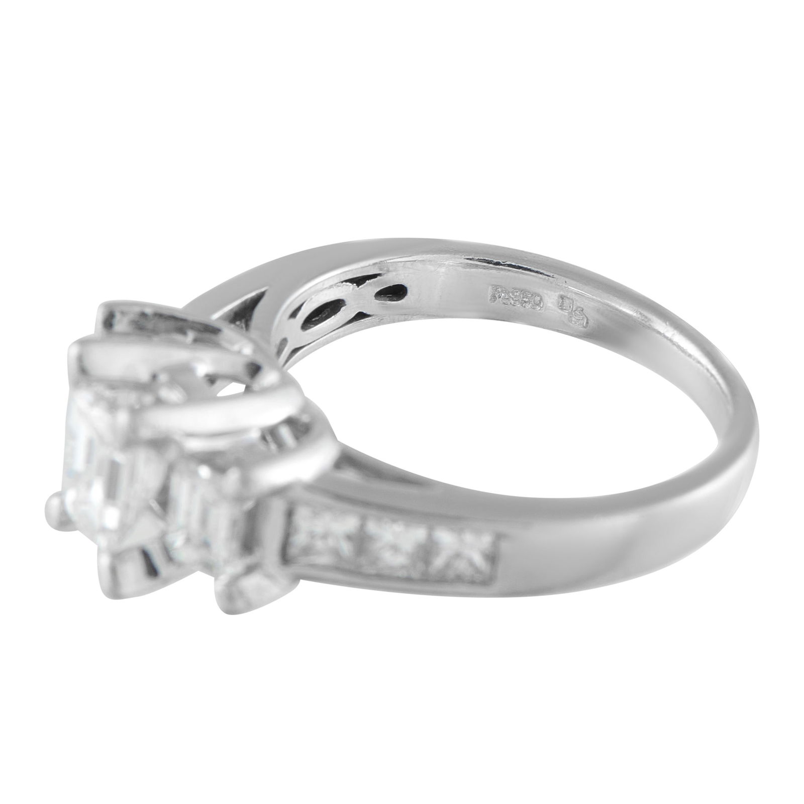 Platinum 2.08ct Diamond Ring - 4