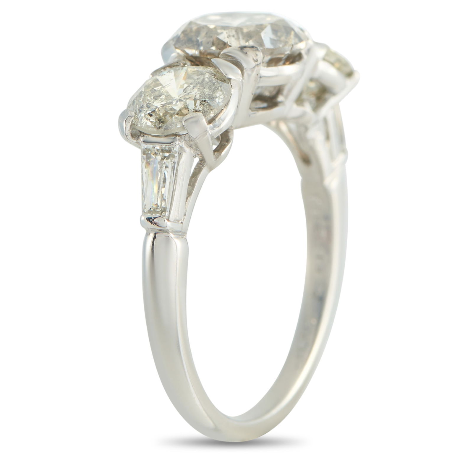 Platinum 4.11ct Diamond Ring - 2