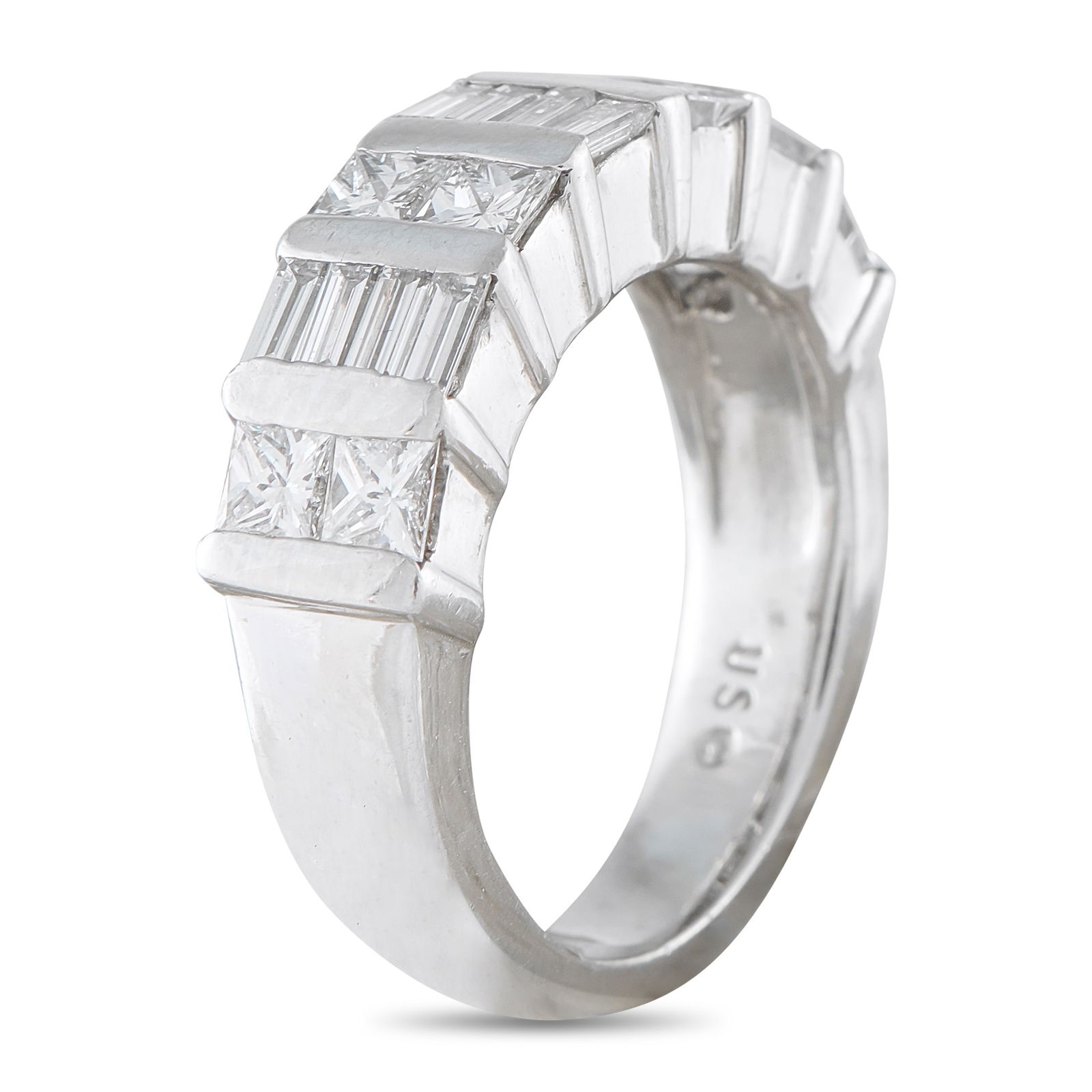 Platinum 1.61ct Diamond Ring - 2