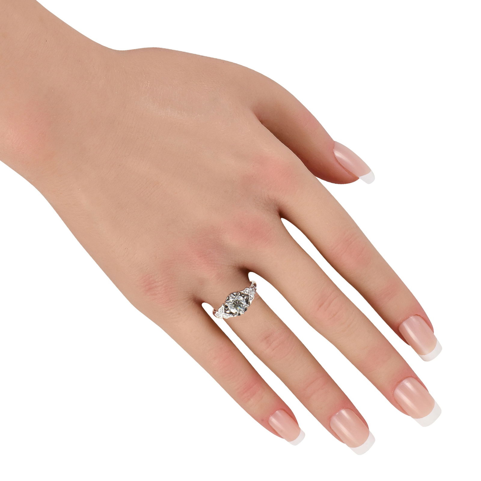 Platinum 1.04ct Diamond Ring - 3